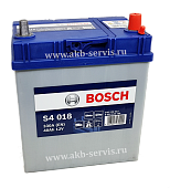 Аккумулятор BOSCH (Бош) 40Ач о/п S4 018  (540 126 033)  330A   (азия)    