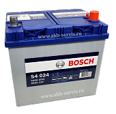 Аккумулятор BOSCH (Бош) 60Ач о/п S4 024 (560 410 054) 540A   (азия)   