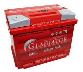 Аккумулятор Gladiator (Гладиатор) 65Ач п/п 650А