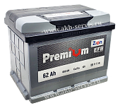 Аккумулятор Zion (Зион) Premium EFB 62Ач о/п 600А 